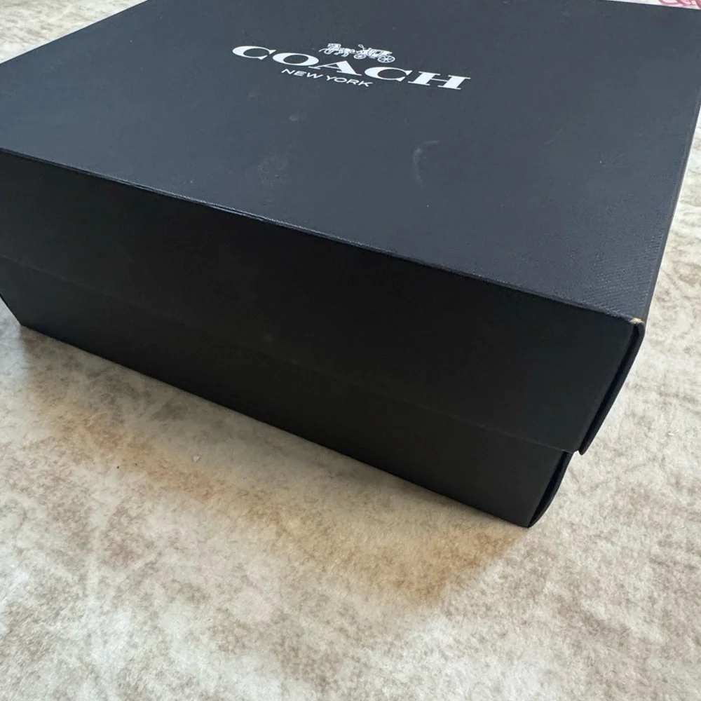 Coach Black Gift Box Large Storage Display Case 12x9x4‎ Logo